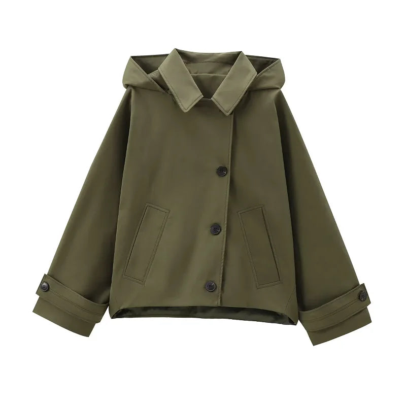 Oversized Hooded Utility Jacket